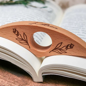 Finger Ring Reader Support <b>Book</b> Finger Holder Wooden - Product Image 1