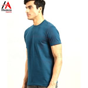 Nouveauté T-shirt pour homme bleu col rond 100% coton respirant séchage rapide écologique décontracté coupe ample haute qualité vente en gros - Product Image 2