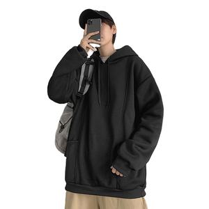 2024 personnalisé hommes surdimensionné pull à capuche pantalons de survêtement noir éponge en relief impression numérique bouffée Technique hiver fermeture éclair lourd - Product Image 1