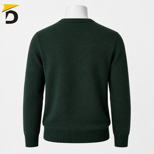Pull en cachemire à col rond pour homme Darsa Impex, texture fine, chaleur naturelle, silhouette confortable, élégant pour tous les jours - Product Image 4