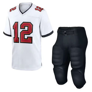 Uniformes de Fútbol Americano de Alta Calidad 100%, Manga Corta, Impresión Personalizada, Protección UV, Transpirables, Venta al Por Mayor - Product Image 1