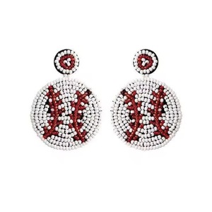 Pendientes de moda con forma de pájaro TEDDY, bordados con cuentas, joyería de moda, pendientes bordados a mano con cuentas de semillas - Product Image 4