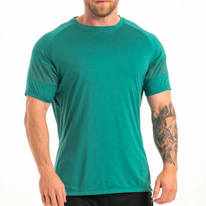 Camiseta Deportiva de Secado Rápido, Corte Regular, Cuello Redondo, Elástica, Color Sólido, Transpirable, Ecológica, 100% Algodón, Deportiva, para Trabajar - Product Image 4