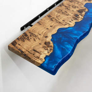RR Enterprises Handcrafted Epoxy Resin <b>Floating</b> Wall & Display <b>Shelves</b> Made in India - Product Image 4