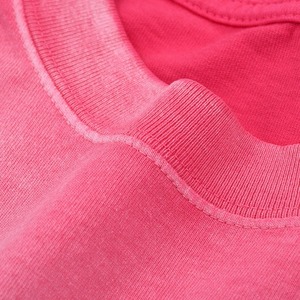 Men's <b>Tie</b>-Dye Short Sleeve T-Shirt O-Neck Oversized Fit 100% Cotton <b>Knitted</b> Casual Pink Solid Pattern Silk Screen Jersey - Product Image 5