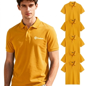 Polo de Algodón de 200 GSM para Hombre, Manga Corta, Uniforme de Trabajo, Polo Transpirable, Informal, Liso, con Logotipo Personalizado Impreso y Bordado - Product Image 5