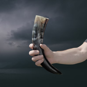 Viking Unique Handcrafted Animal-Style Polished <b>Drinking</b> <b>Horn</b> BY PERFECT ENTERPRISES - Product Image 1