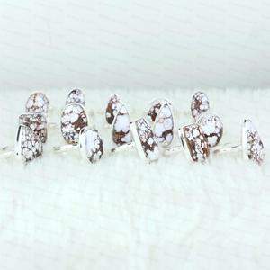 Anillos Artesanales de Plata de Ley 925 con Jaspe Caballo Salvaje Bismillah Gems, Joyería Cristiana Bohemia Vintage, Venta al Por Mayor - Product Image 6
