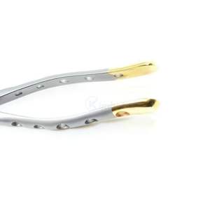 Forceps d'extraction dentaire universels TC en carbure de tungstène avec poignée dorée, pinces chirurgicales pour extraction de dents OEM - Product Image 3