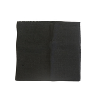 Tissu en toile de jute 100% naturelle, teinture AZO, noir, écologique, poids moyen, tissage naturel, applications de décoration et d'emballage