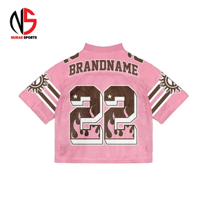 Maillot de football vintage Nurak pour homme, sur mesure, coupe ample et carrée, en maille, avec col en V, idéal pour les sports d'été 2026 - Product Image 6