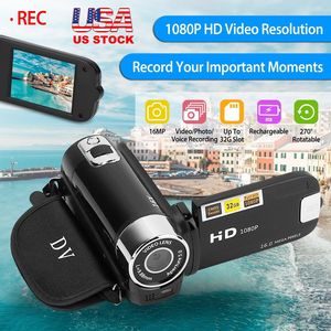 Videocamera digitale HD 1080P per bambini da 2,7 in 16X Zoom con fotocamera DV luce Selfie 270 gradi di rotazione ricaricabile per bambini - Product Image 2