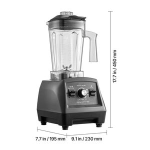 Frullatore Professionale Multifunzione da 1400W e 61 oz per Smoothie, Motore Potente, Frullatore Professionale - Product Image 3