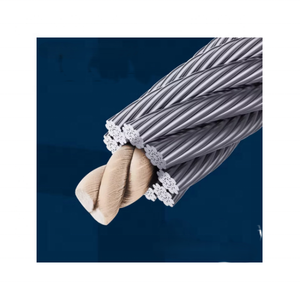 Cuerda de alambre de acero galvanizado de alto carbono 8X19(S)FC Estándar EN para encabezado en frío Corte a medida para elevador Disponible bajo petición - Product Image 1