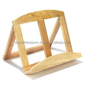 Soporte de madera para libros de cocina que ofrece una estructura equilibrada para libros de cocina pesados, lo que facilita la preparación de comidas y la organiza. - Product Image 5