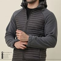 Mawra 2026 – Blouson matelassé hybride à capuche personnalisé pour homme, avec logo OEM, pour l'hiver, l'extérieur, isolé, haute performance, vente en gros, unisexe