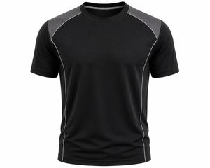 Camiseta de Manga Corta para Hombre, Color Verde Oliva, Cuello Redondo, Ajuste Regular, Deportiva, Transpirable, de Secado Rápido, Tejido de Punto con Spandex - Product Image 5