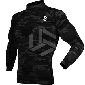 เสื้อยืดแขนยาวออกกำลังกายแบบรัดรูป ผ้าถักลายตัวอักษร ขายส่ง - Product Image 4