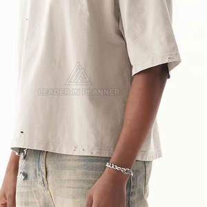 เสื้อยืดดิสเทรสขายส่ง เสื้อยืดลำลองสำหรับผู้ชาย ใส่ได้ในฤดูร้อน เสื้อยืดดิสเทรสขายออนไลน์ - Product Image 5