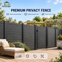 Panneau de clôture en aluminium personnalisé, revêtu de peinture en poudre, pour l'intimité, adapté aux jardins résidentiels, pelouses, patios et cours extérieures.