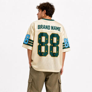 Maillot de football classique coupe décontractée unisexe, nouvelle collection, vente en gros, streetwear, maillot rétro, numéro personnalisé, maillot de sport en mesh - Product Image 2