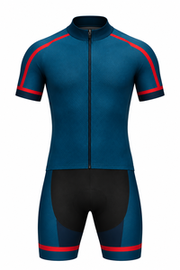 Conjunto de Jersey de Ciclismo Personalizado con Cierre, Camiseta de Manga Corta y Pantalones Cortos, Uniforme Deportivo Transpirable, Kit de Equipo Unisex para Todas las Temporadas - Product Image 6