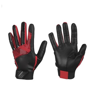 Gants de baseball en cuir pour hommes, antidérapants, paume rembourrée, légers, confortables, protection pendant le jeu, couleur personnalisable - Product Image 5
