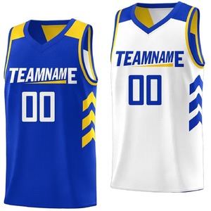 Maillot de basket-ball personnalisé blanc, turquoise et orange, unisexe, col en V, sans manches, en maille sublimée, OEM ODM, vente en gros, vêtements d'équipe, vêtements de sport pour adultes - Product Image 3