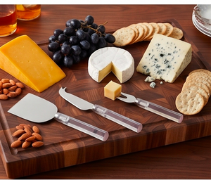 Stainless Steel <b>Cheese</b> <b>Knife</b> <b>Set</b> With Acrylic Handles Dishwasher Safe Tools For Serving Use Kitchenware And Camping Use - Product Image 6