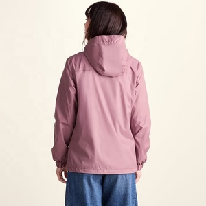 Pink Hooded Rain <b>Jacket</b> <b>Women</b> Lightweight Waterproof Outerwear <b>Zip</b> <b>Up</b> Windproof Coat for Outdoor Travel <b>Women</b> <b>Jacket</b> - Product Image 6