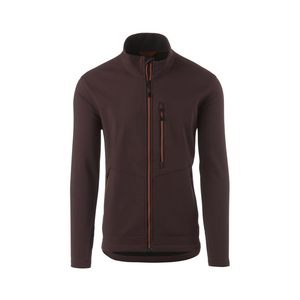 Veste polaire pour homme, couleur unie, col montant, fermeture éclair, coupe-vent, décontractée, pour l'extérieur, automne, polyester, softshell, coupe régulière - Product Image 3