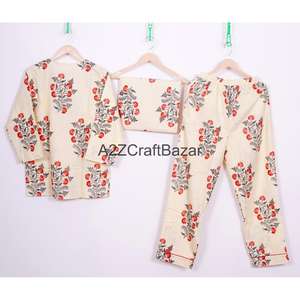 Ensemble de pyjamas en coton floral romantique tendance pour femmes, confortable, taille élastique, manches longues, vêtements de nuit, OEM personnalisé - Product Image 5