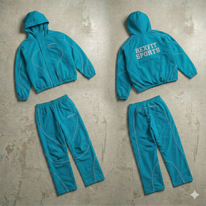 Rexfit Sports Best 2025 Custom Reflective Men Jogger Set Windbreaker Jacket and Pants Wholesale OEM <b>Wind</b> <b>Breaker</b> Suit For Men - Product Image 2