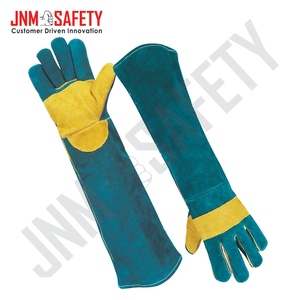 Gants de sécurité en cuir de vachette pleine fleur à manches longues de qualité supérieure, ignifuges et résistants à la chaleur pour la soudure et la protection industrielle des mains - Product Image 4