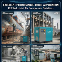 Compresseur d'air industriel à vis série KRS, haute efficacité, faible bruit, durable, pour applications intensives