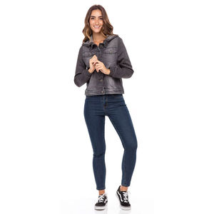 Veste en jean grande taille pour femme, nouvelle collection, tendance, hiver 2026, couleurs personnalisées, boutons sur mesure, respirante, écologique - Product Image 6