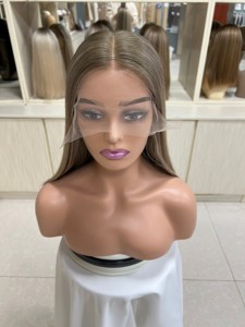 Peluca judía kosher de cabello virgen chino con encaje frontal, cobertura discreta HD, tallas pequeñas y grandes - Product Image 6