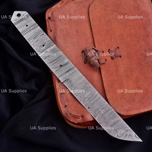 Kit de fabricación de cuchillos DIY con hoja Tanto de acero de Damasco forjado a mano, hoja completa, punta caída, hojas en bruto, afiladas como una navaja, semiterminadas, OEM/ODM 1 - Product Image 3