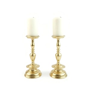 <b>Brass</b> Finished <b>Candlesticks</b> Home Decor Living Room Available Tabletop Candle <b>Holder</b> Metal Wedding Party Event Decoration - Product Image 2
