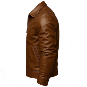 Veste en cuir pour homme, style unique et de bonne qualité, en cuir d'agneau véritable, style classique et design tendance, veste en cuir de qualité supérieure - Product Image 3