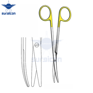Tijeras Metzenbaum de 14.5 cm / 5-3/4 Pulgadas, Tijeras Quirúrgicas Médicas de Precisión Curvas con Punta Roma, Color Dorado TC - Product Image 5