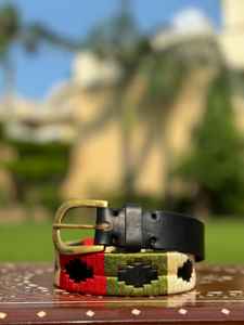 Cinturón de Cuero Argentino Premium, Cinturón Deportivo Personalizado con Bordado Polo, Cinturón Genuino con Logotipo Personalizado - Product Image 5