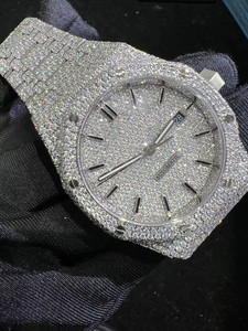 Reloj de Lujo para Hombre con Moissanita VVS que Pasa el Test de Diamantes, de Fábrica, con Incrustaciones de Alta Calidad, Mecánico Automático - Product Image 5