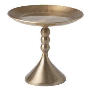 Base redonda decorativa de metal para exhibir pasteles de cumpleaños con un elegante acabado y base de pedestal resistente para mesa de postres. - Product Image 2