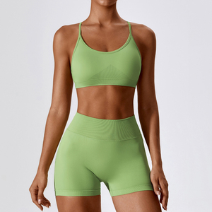 Nuevo Conjunto Deportivo de Yoga para Mujer, Elástico en 4 Direcciones, Personalizable al por Mayor, Cómodo, Transpirable, de 2 Piezas - Product Image 1
