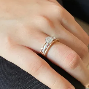 Direct Factory Supplier Diamond <b>Ring</b> for Engagement Wedding Anniversary Daily Wear <b>Fine</b> Jewelry Gift for Reasonable Price - Product Image 5