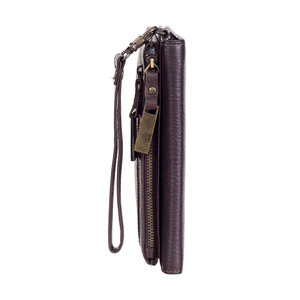 Women <b>Long</b> Wristlet Leather <b>Wallets</b> RFID Travel Family Passport Holder Cards Document Organizer Booklet Indian Factory Clutches - Product Image 4