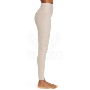 Legging de fitness pour femme, look moderne, logo personnalisé, polyester/spandex, vêtements de sport, taille haute - Product Image 2