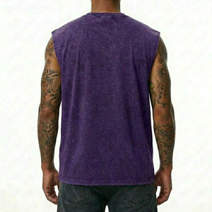 Premium 280GSM Heavyweight Cotton Acid Wash T-Shirt Custom <b>Logo</b> Vintage Oversized Streetwear Tee Luxury Mineral Wash Private - Product Image 3