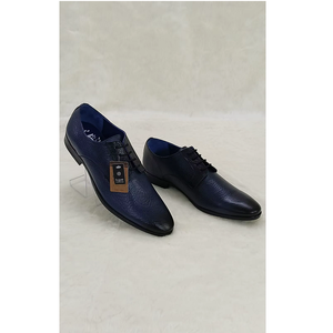 Premium Men's Pointed Toe Leather Formal Shoes Waterproof Lace Up Business Casual Printed Dress Shoes - Product Image 3